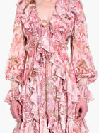 Reverie Bell Sleeve Ruffle Mini Dress