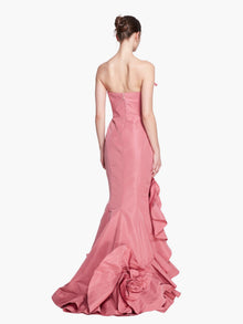 Couture Icons Draped Floral Gown