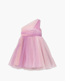 Marchesa Mini + Gymboree Ombre Rosette Tulle One Shoulder Dress