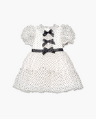 Marchesa Mini + Gymboree Flocked Dot Bow Tulle Ruffle Dress