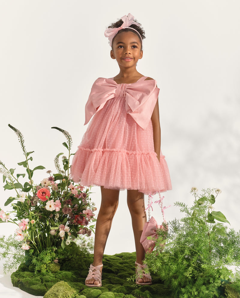 Marchesa Mini + Gymboree Oversized Bow Fit And Flare Dress