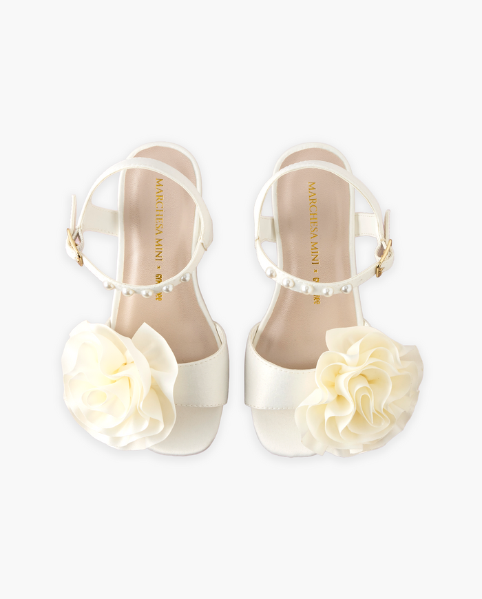 Marchesa Mini + Gymboree Rosette Faux Pearl Heels