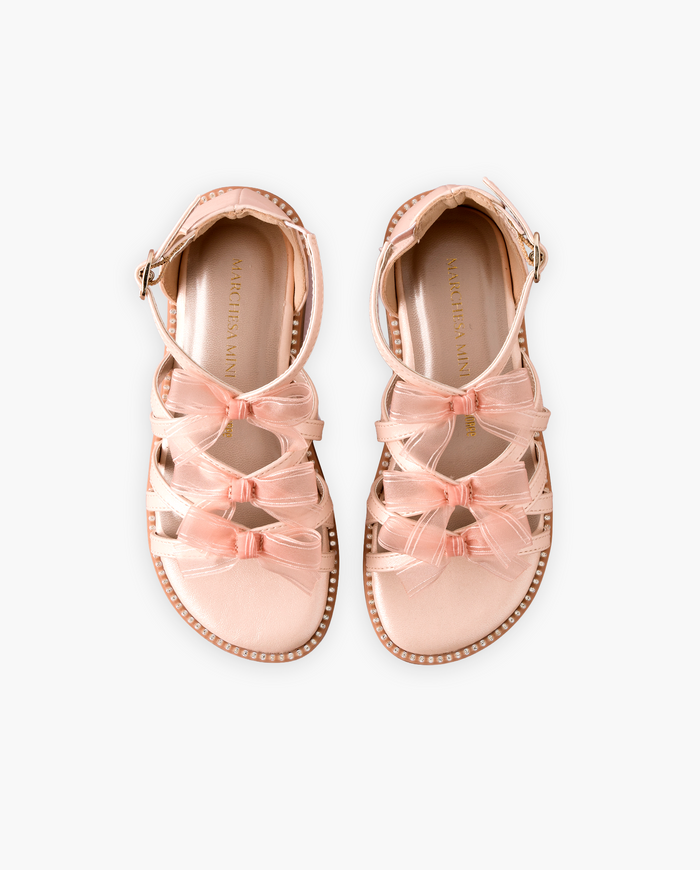 Marchesa Mini + Gymboree Rhinestone Bow Gladiator Sandals