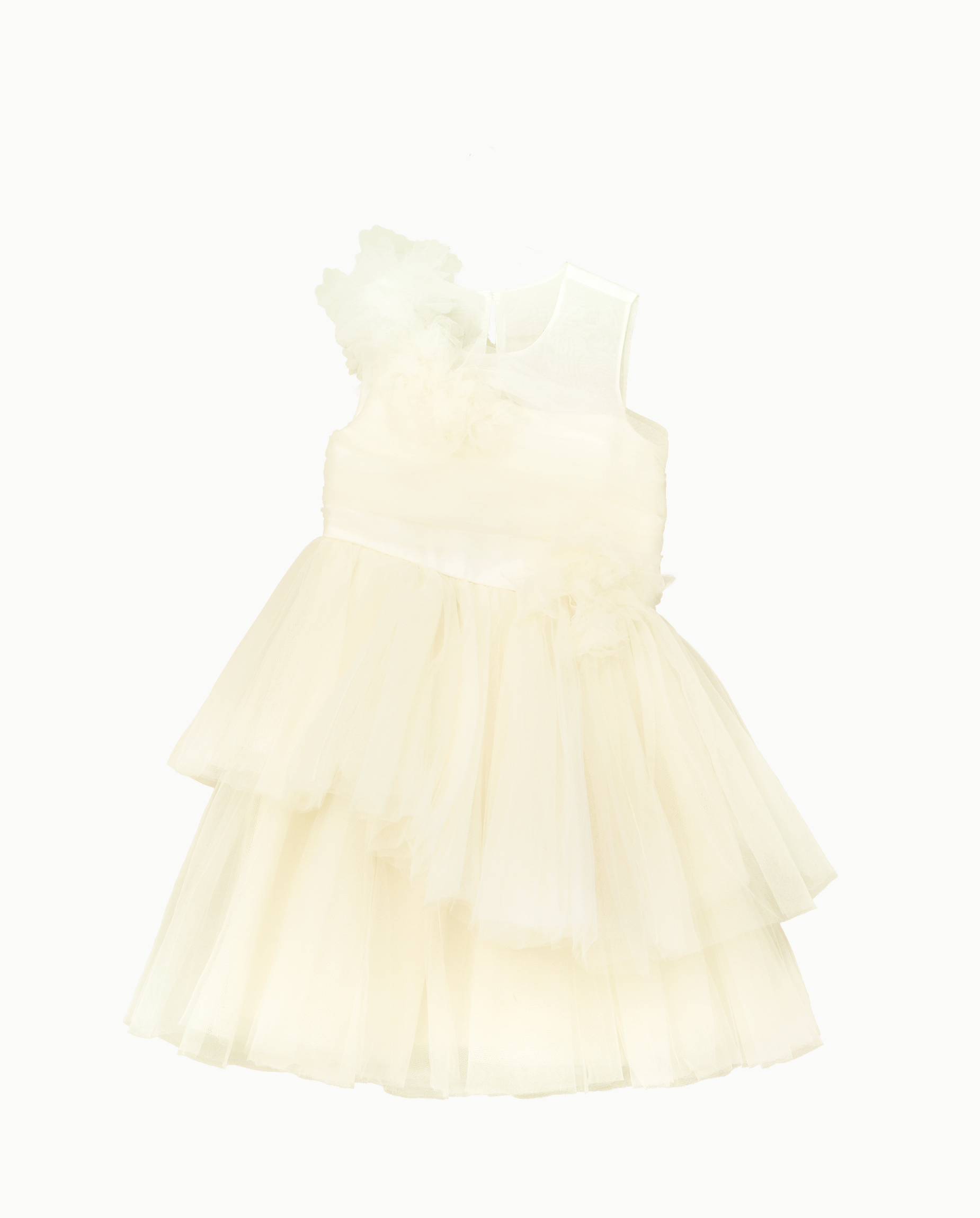 Marchesa Mini + Gymboree Rosette Cascading Tulle Fit And Flare Dress