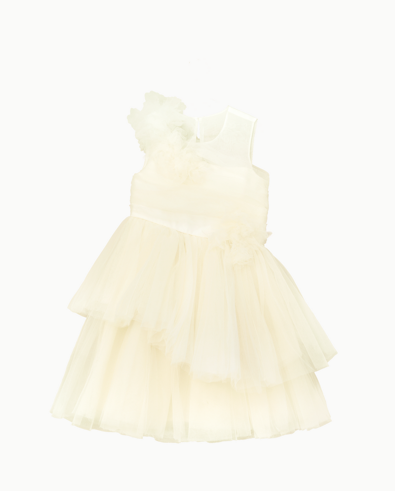 Marchesa Mini + Gymboree Rosette Cascading Tulle Fit And Flare Dress