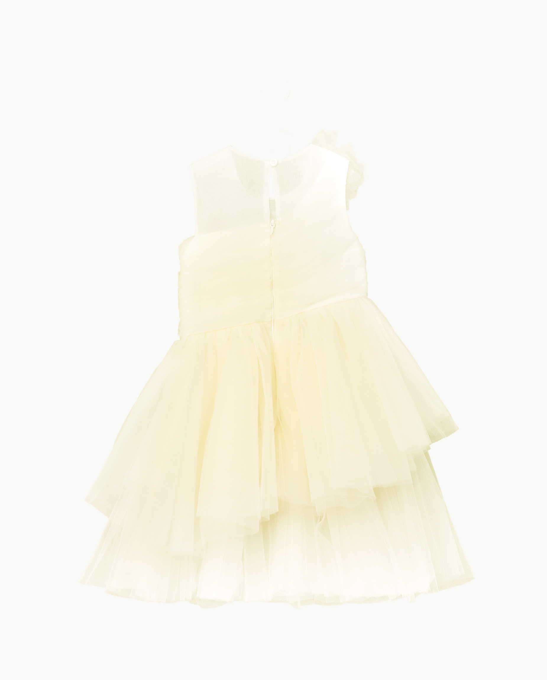 Girls | Rosette Cascading Tulle Fit And Flare Dress - Marchesa Mini x Gymboree in White | Size 6 | 100% Polyester Girls | Rosette Cascading Tulle Fit And Flare Dress - Marchesa Mini x Gymboree in White | Size 6 | 100% Polyester