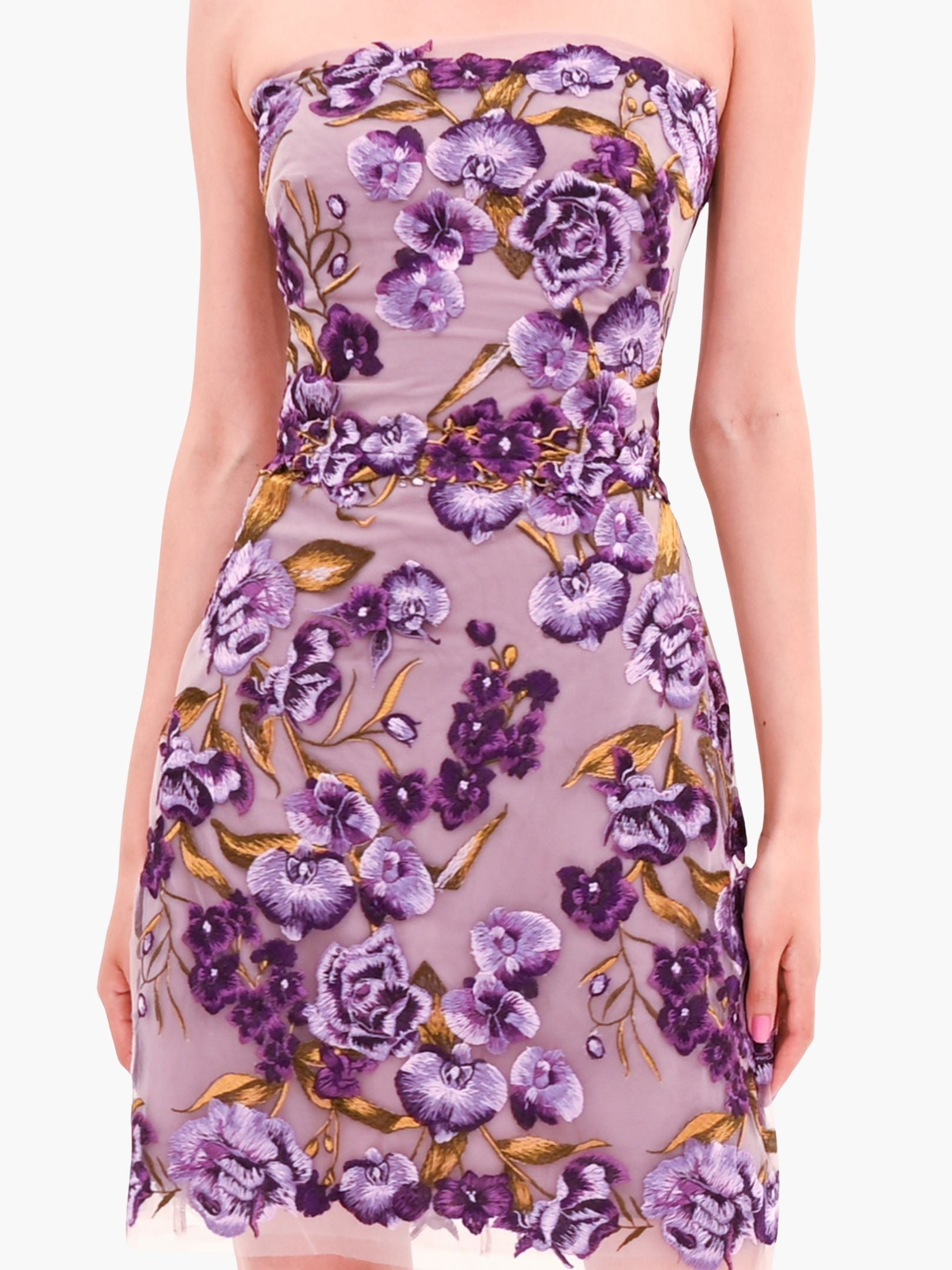 Bronix Botanicals strapless Mini Dress