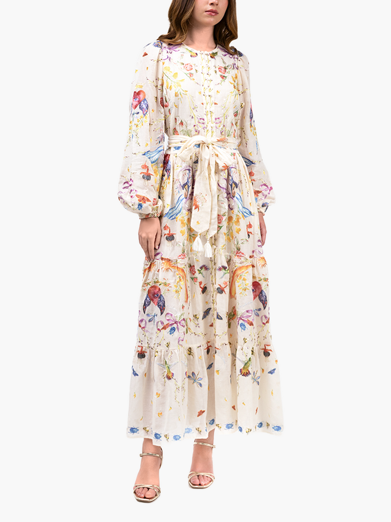 Threadwork Voile Maxi Dress
