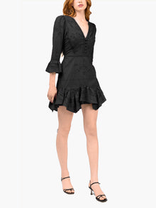 Embroidered Cotton Voile Mini Dress