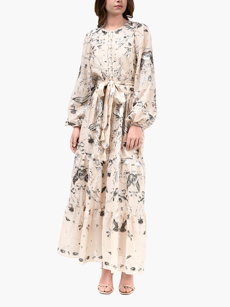 Threadwork Voile Maxi Dress