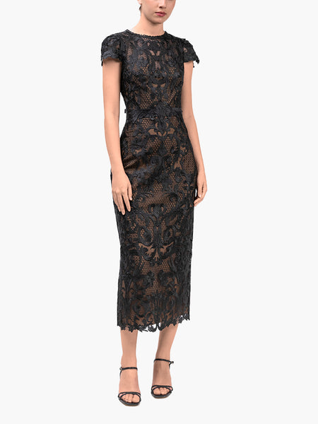 Nocturnes Lace Midi Dress