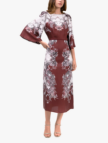 Garden of Eve Billowy Twill Empire Midi Dress