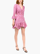 Embroidered Cotton Voile Mini Dress