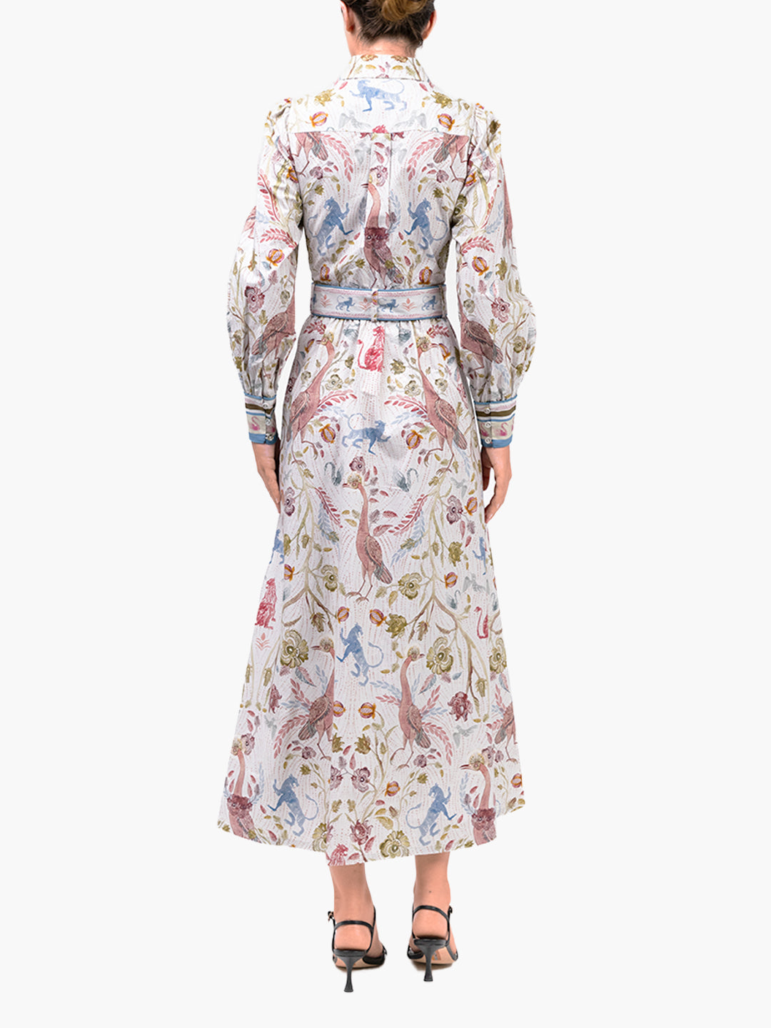 Cotton Poplin Collared Maxi Dress