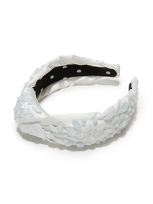 IVORY MARCHESA NOTTE BRIDAL X KNOTTED HEADBAND