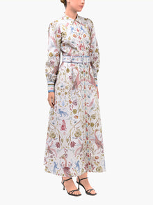 Cotton Poplin Collared Maxi Dress