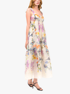Ramie Square Neck Maxi Dress