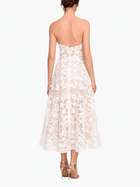 Strapless Corded Midi Dress