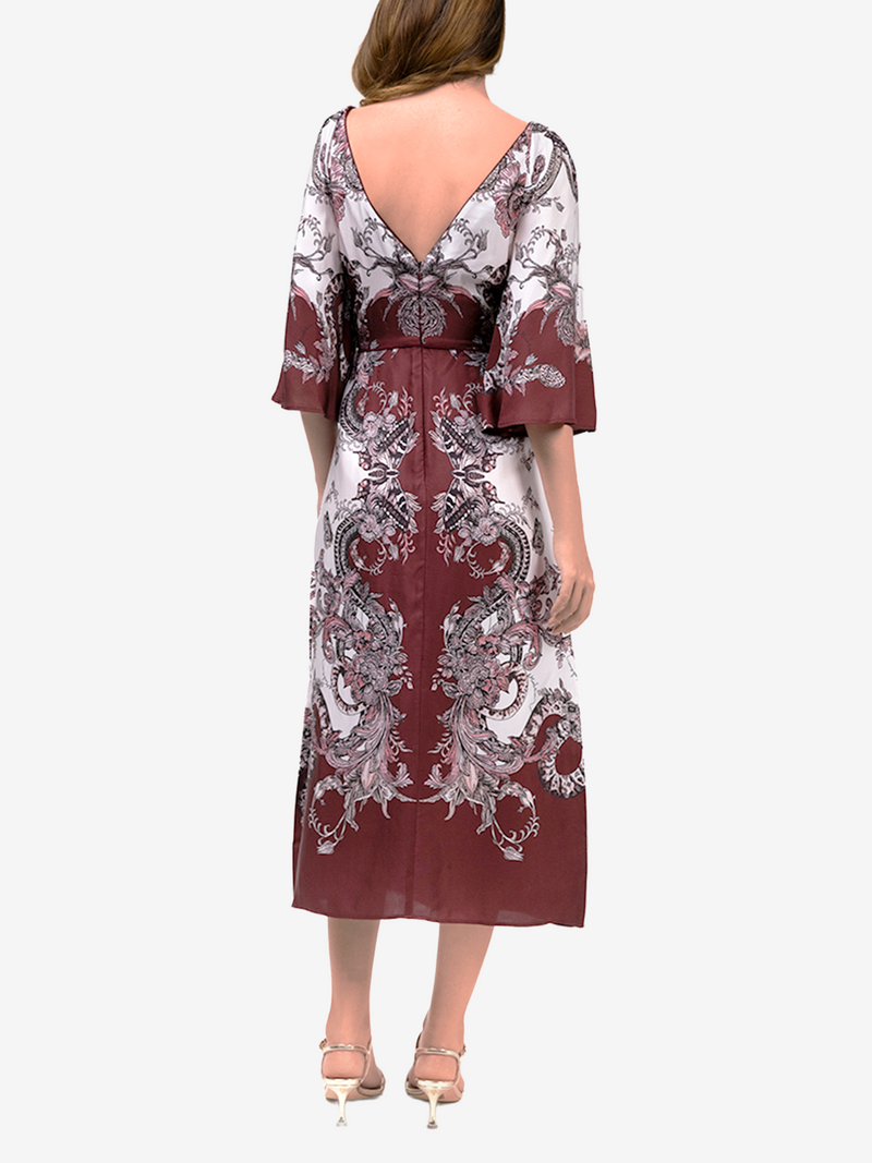 Garden of Eve Billowy Twill Empire Midi Dress
