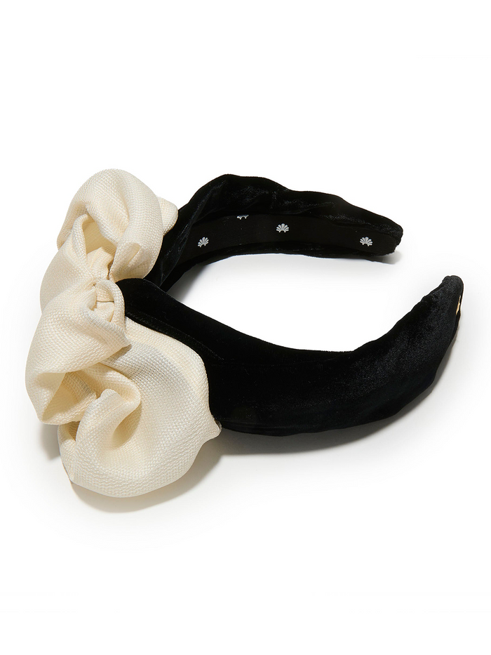 JET IVORY MARCHESA COUTURE X LELE SADOUGHI CRAWFORD HEADBAND