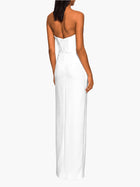 Twist Crepe Column Gown