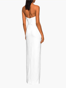 Twist Crepe Column Gown