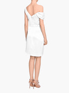Asymmetric Satin Mini Dress