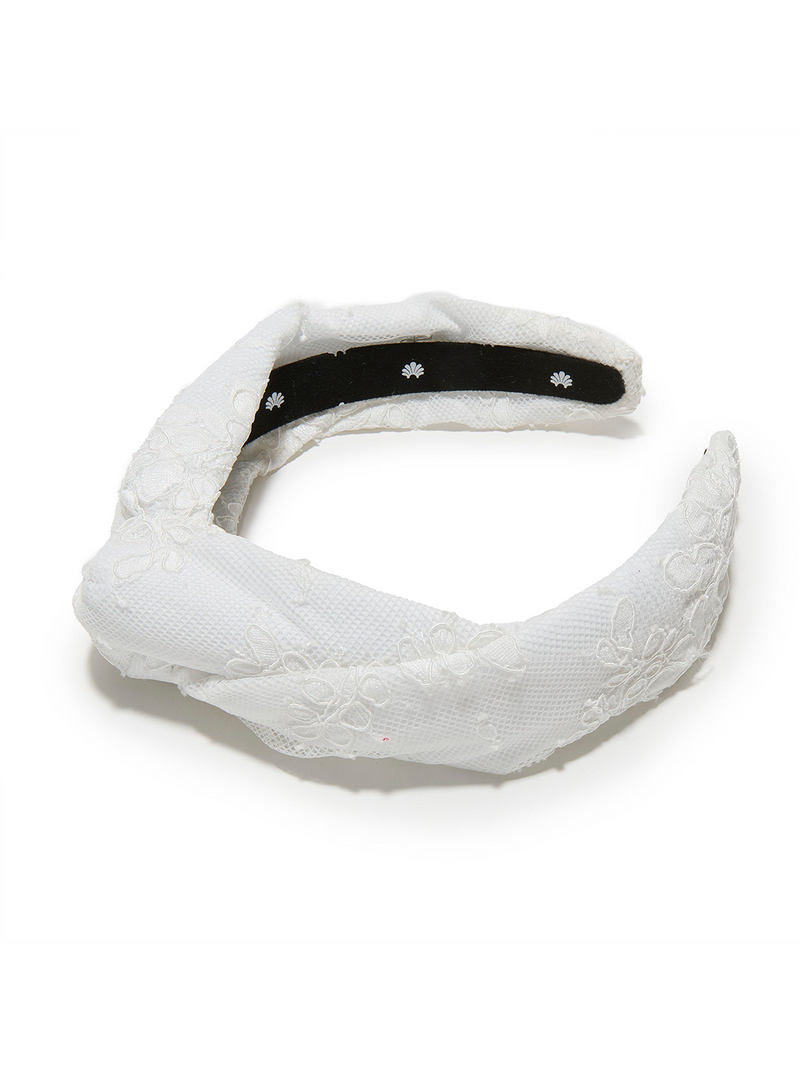 IVORY MARCHESA NOTTE BRIDAL X LELE SADOUGHI LACE MARLENE HEADBAND