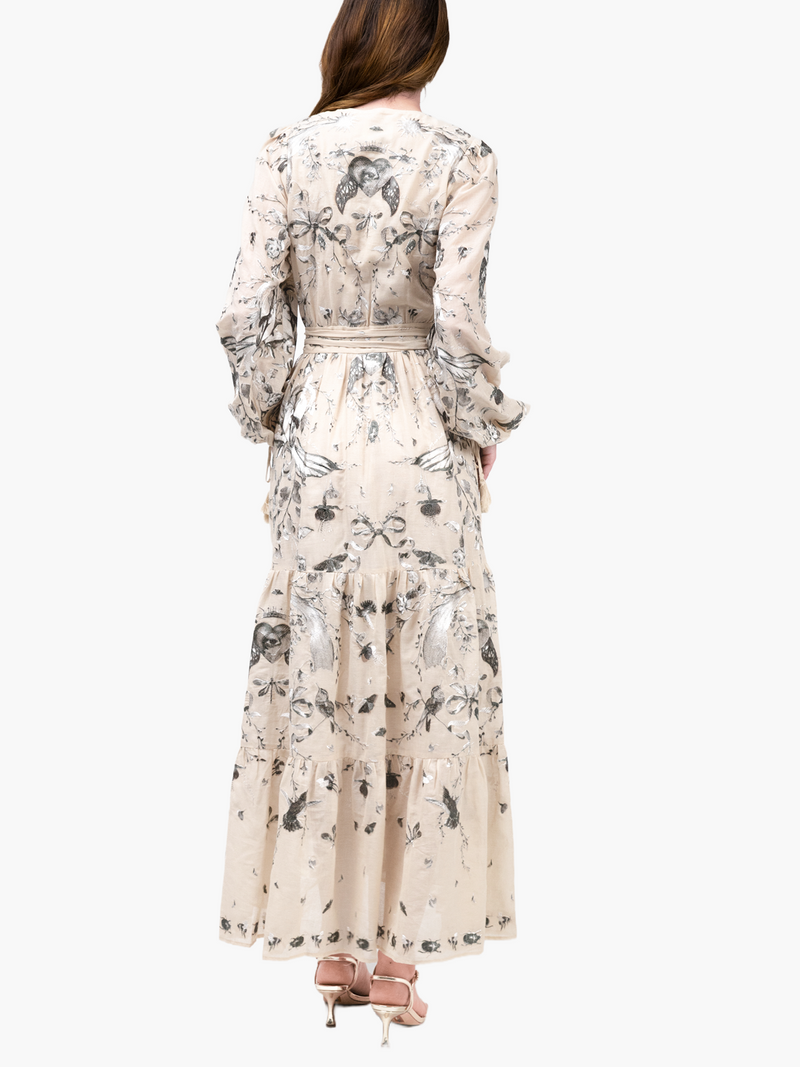 Threadwork Voile Maxi Dress