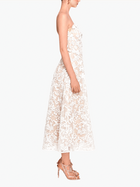 Strapless Corded Midi Dress