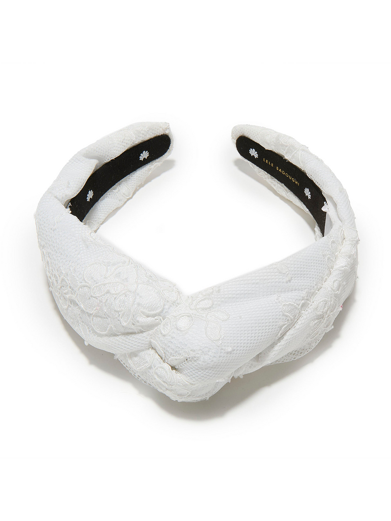 IVORY MARCHESA NOTTE BRIDAL X LELE SADOUGHI LACE MARLENE HEADBAND