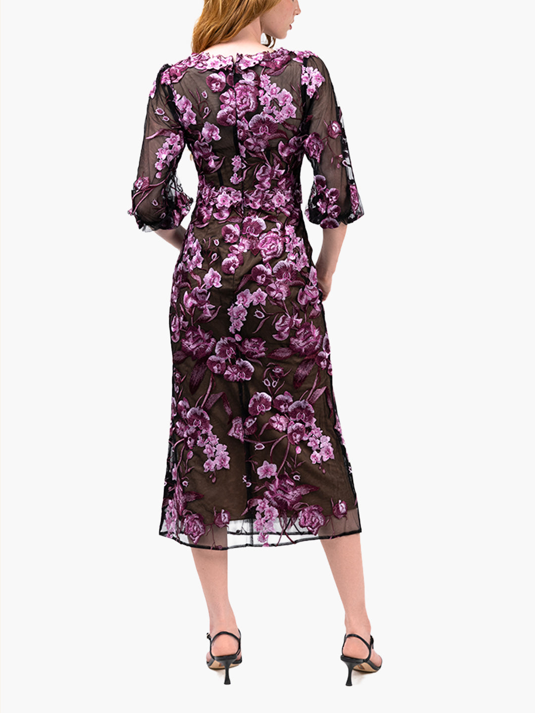Bronix Botanicals Long Sleeve Midi Dress