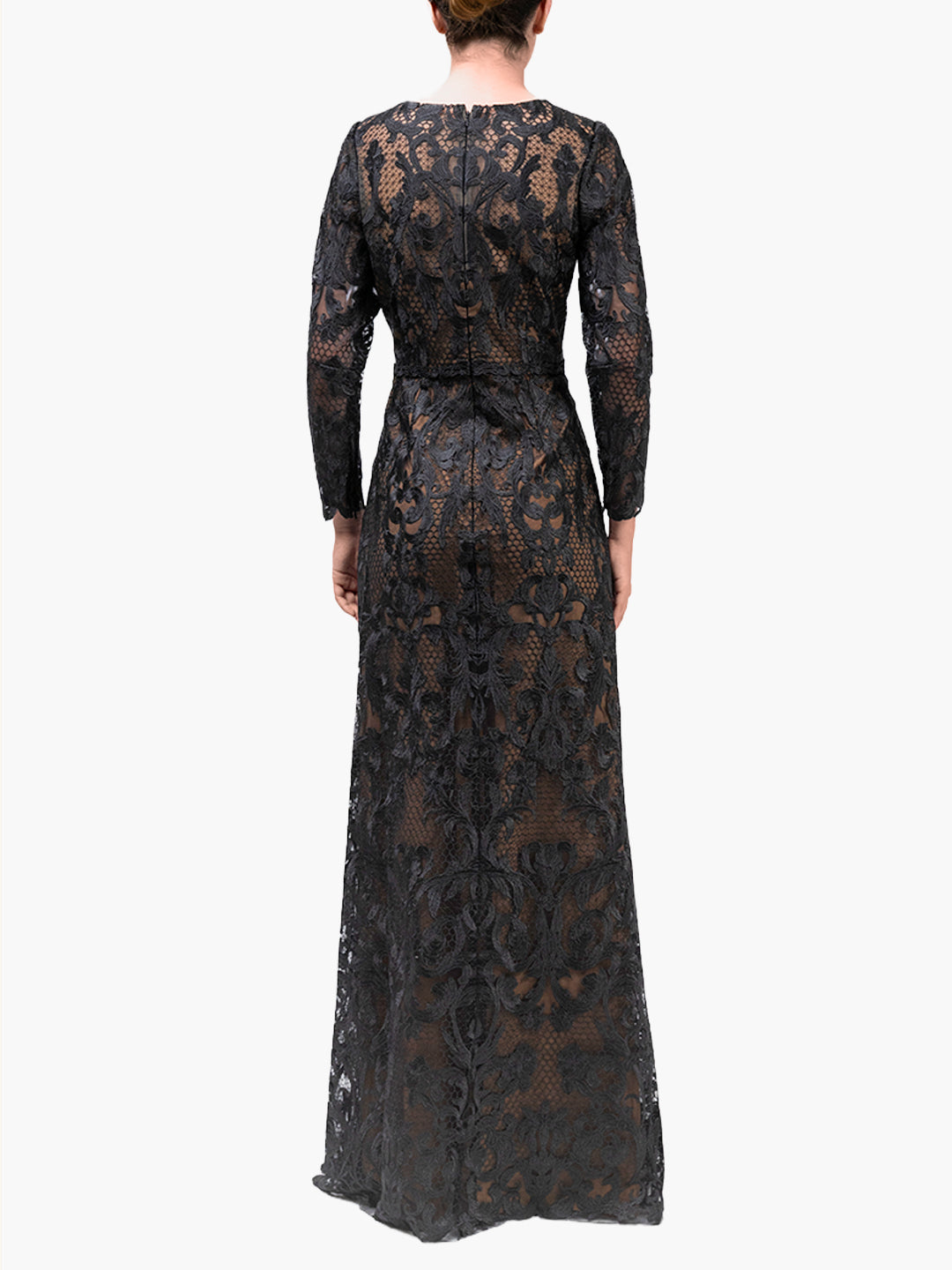 Nocturnes Long Sleeve Lace Gown