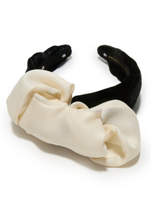 JET IVORY MARCHESA COUTURE X LELE SADOUGHI CRAWFORD HEADBAND
