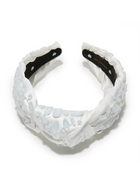 IVORY MARCHESA NOTTE BRIDAL X KNOTTED HEADBAND