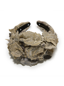 GOLD SLATE MARCHESA COUTURE X LELE SADOUGHI CRAWFORD APPLIQUE HEADBAND