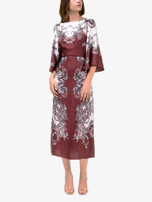 Garden of Eve Billowy Twill Empire Midi Dress