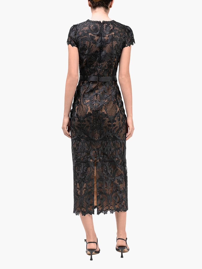 Nocturnes Lace Midi Dress
