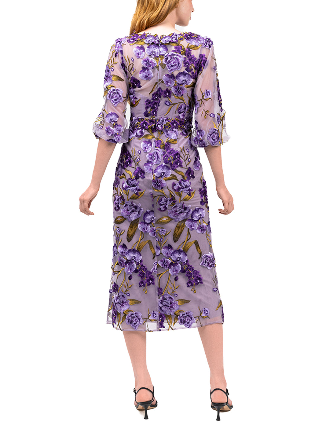 Bronix Botanicals Long Sleeve Midi Dress