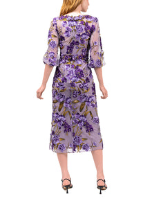 Bronix Botanicals Long Sleeve Midi Dress
