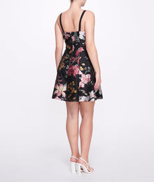 Coupé Flared Mini Dress Marchesa