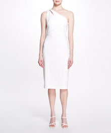 One-Shoulder Cocktail Dress Marchesa