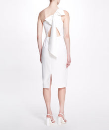 One-Shoulder Cocktail Dress Marchesa