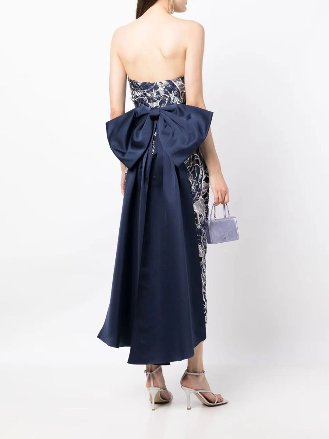 Strapless Column Midi Dress | Marchesa