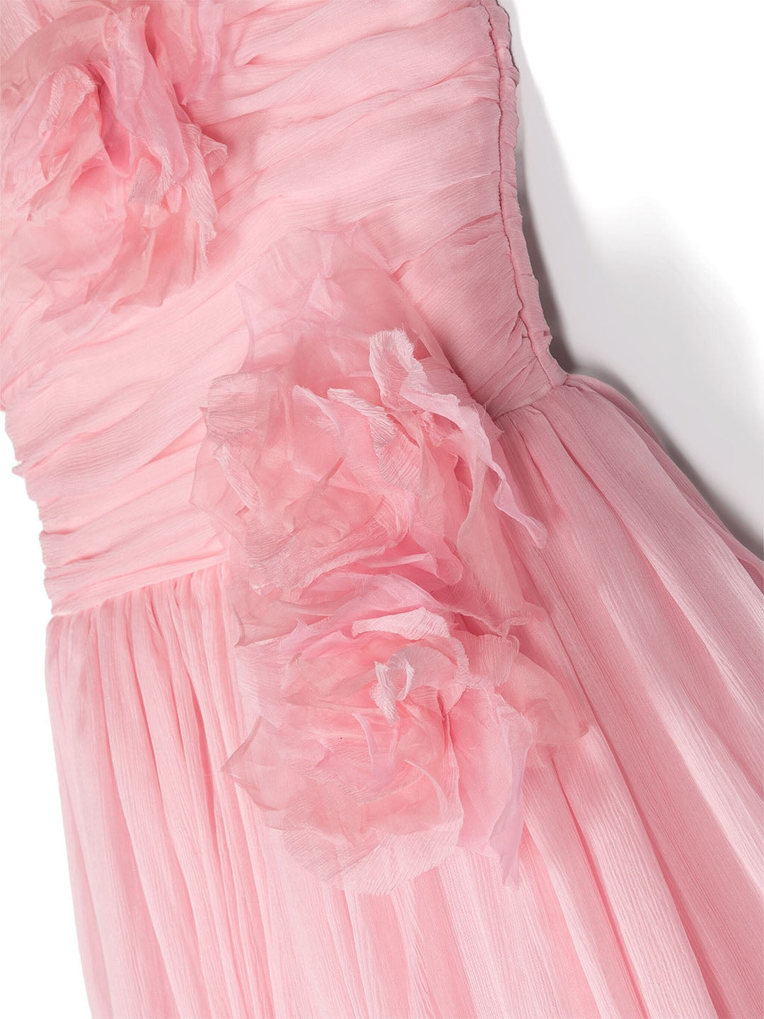 Flower-Embellished Crepe Gown | Marchesa