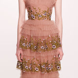 Tiered Terrarium Column Gown | Marchesa
