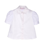 Cotton Puff Sleeve Top | Marchesa