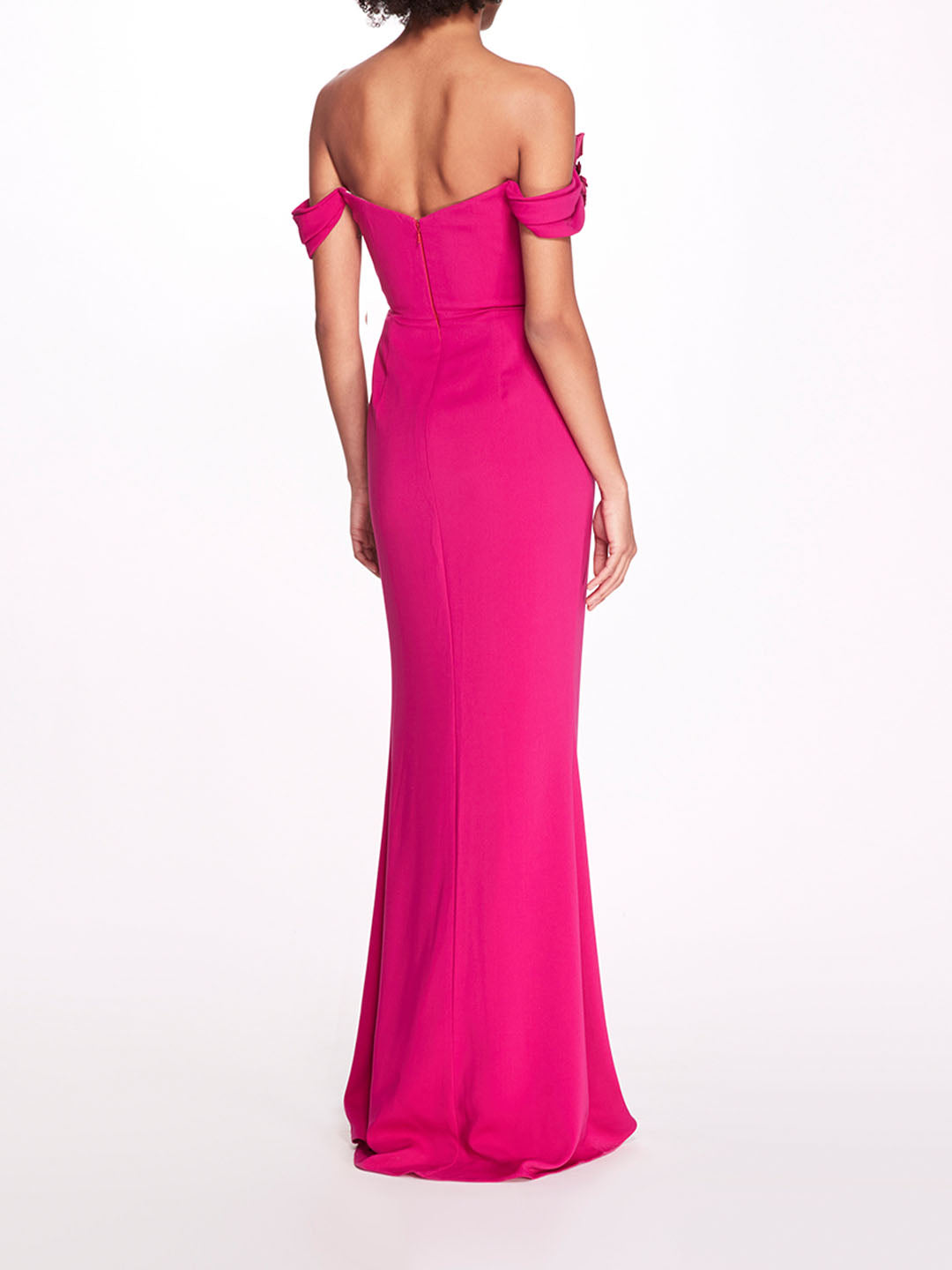 Off Shoulder Column Gown | Marchesa