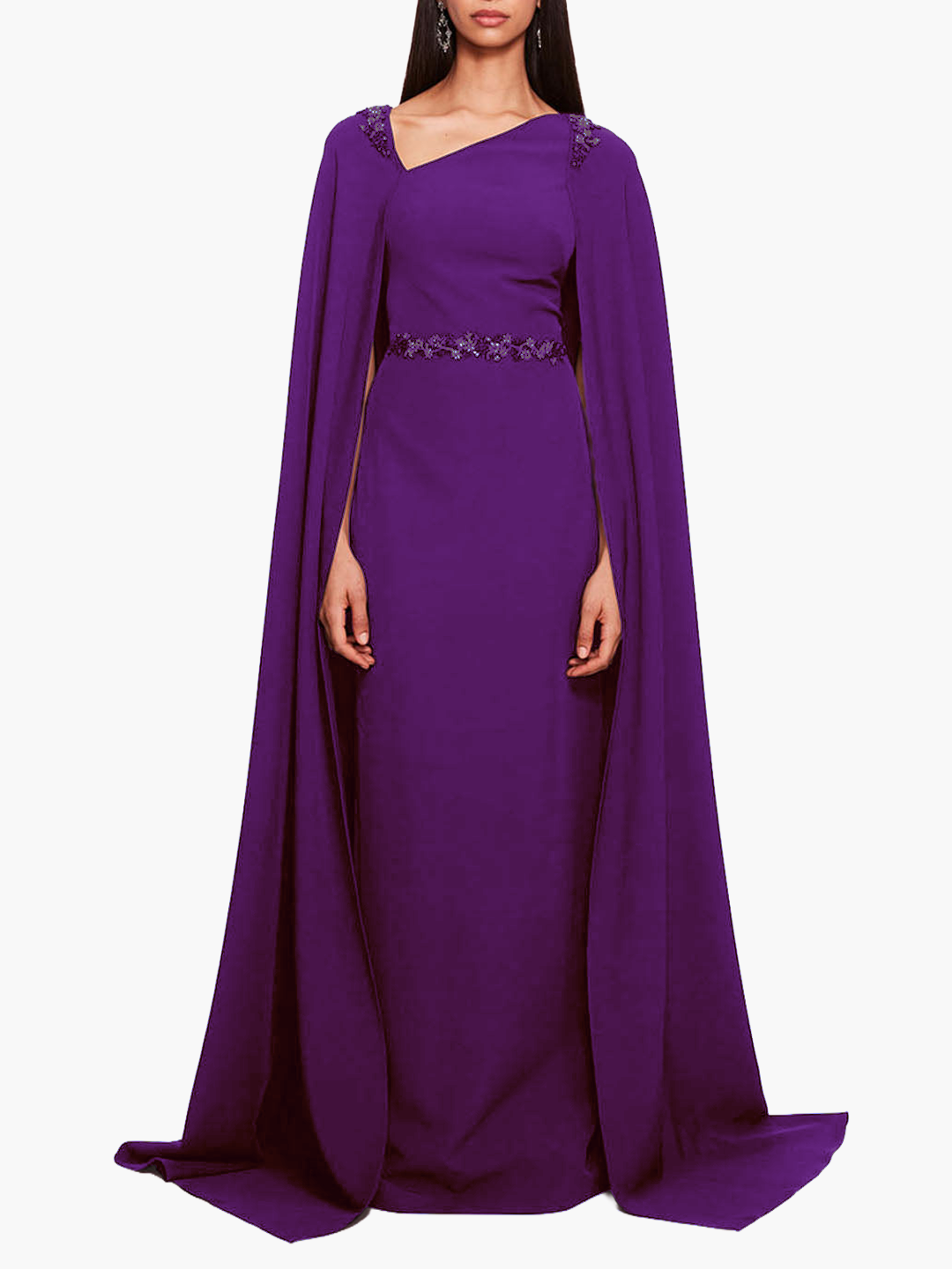 Asymmetrical Crepe Kaftan