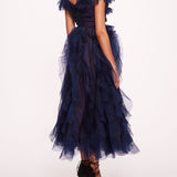 Matte Organza Midi Dress